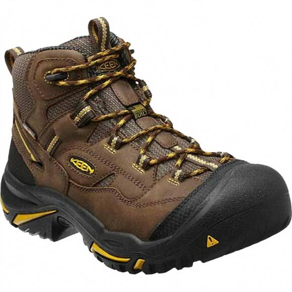 NEW KEEN men's utility hiking boots in brown